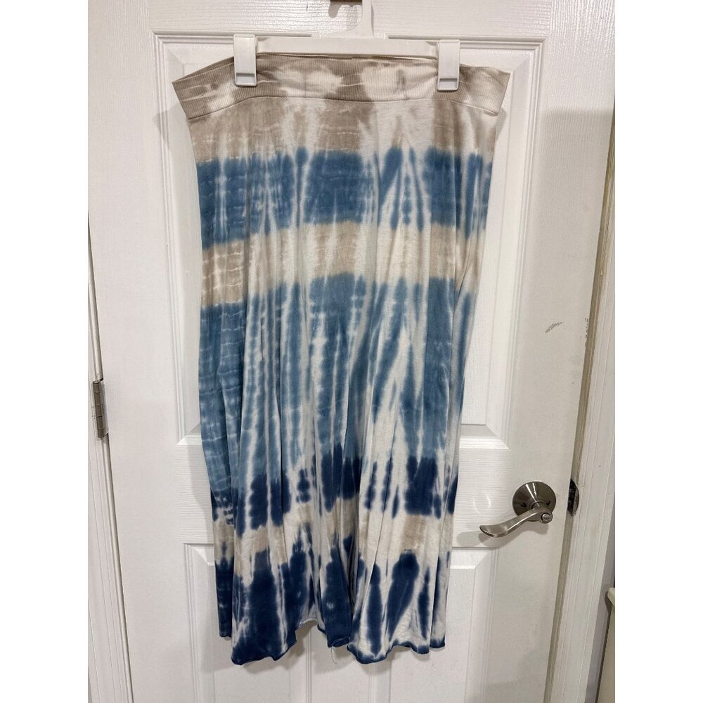 VINTAGE TIE DYE MAXI SKIRT (L) TRYST